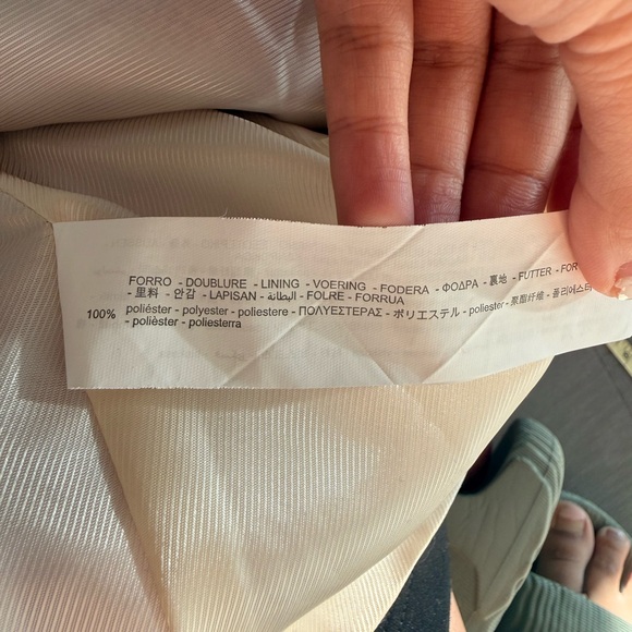 Zara Light Purple Tweed Blazer with Gold Buttons size XS - Picture 3 of 10